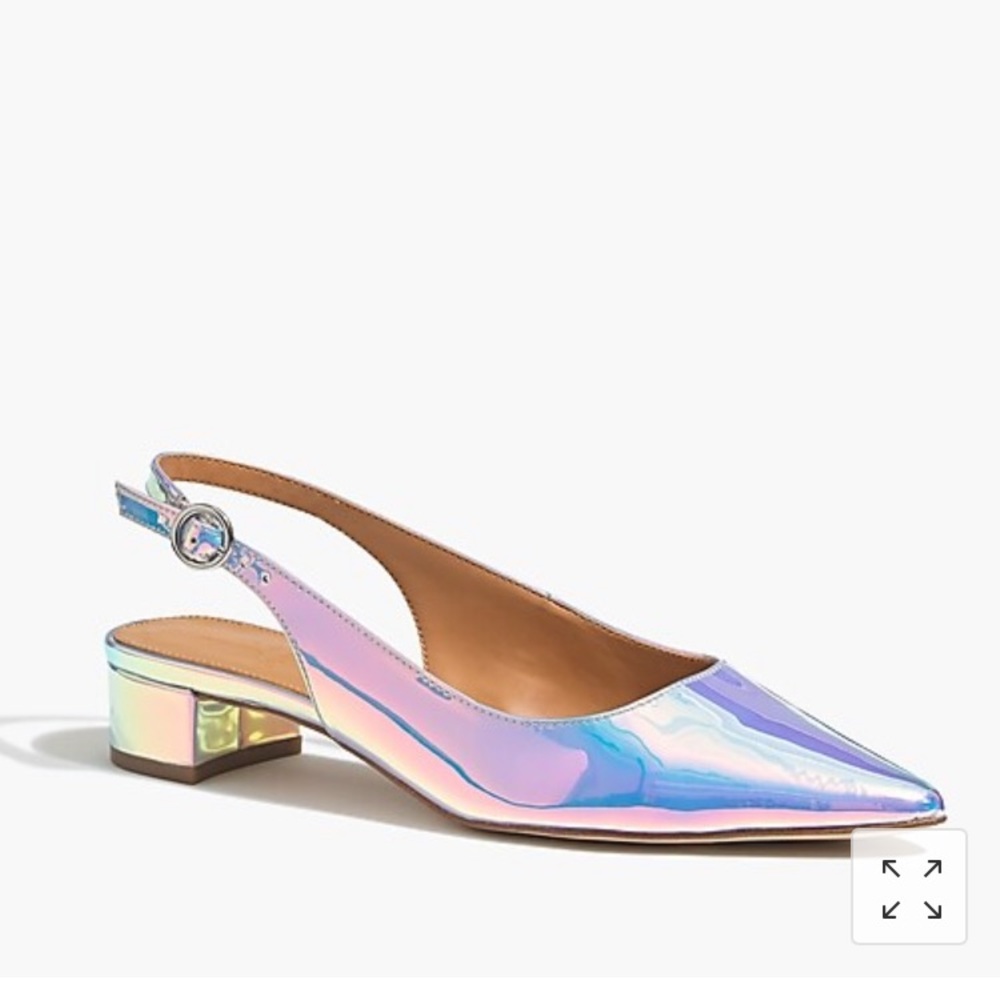 Jcrew Holographic Slingbacks